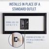 Legrand On-Q HT2102BKV1 Hardwired In Wall Cable Management Kit, TV