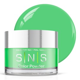 SNS Healthy Natural Nails SNS Nail Dip Powder Colors, Gelous Color Dipping Powder - Lake Placid (Green Cream) - Long-Lasting Dip Nail Colors for Healthier Nail Beds - Low-Odor Nail Color for Professionals & Home DIY - 0.5 oz