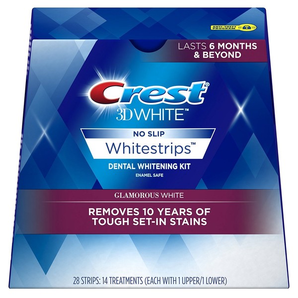 Crest 3D White Glamorous White Whitestrips - 28 strips (Pack of 2) - Packaging may vary