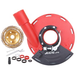 Aidelife Suction Hood for Angle Grinder 115/125 mm + Diamond Cup Wheel 125 mm x 22.2 mm