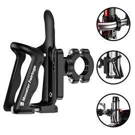 Monster Fairing’s Motorcycle Cup Holder, Drink Holder Universal Size 1.95 – 2.75-inch Handlebar Bike Bottle Cage, for Motorcycle, Bicycle, Stroller, Handlebar