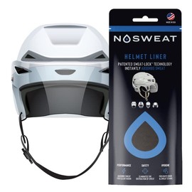 Hockey Helmet Sweat Liners - NHL Officially Licensed by NoSweat Patented Sweatlock Technology (3 Pack)