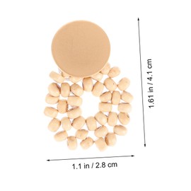 BESPORTBLE 1 Pair Bohemian Knitting Round Earrings for Women Lightweight Ear Danglers Unique Fashion Jewelry for Parties Weddings Versatile Design Statement Accessory