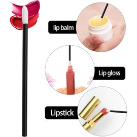 BTYMS 700 Piezas Desechables para Labios, Brochas para Labios, Aplicador de Lápiz Labial, Varitas de Brillo Labial, Sin Pelusa, Aplicador de Maquillaje, Herramienta de Belleza