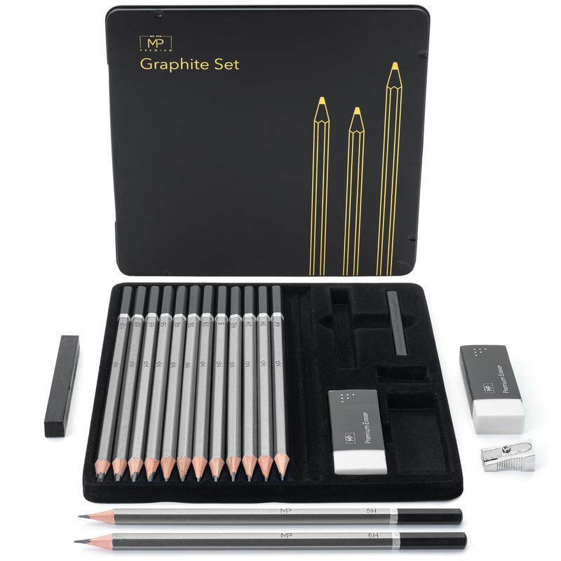 Mr. Pen- Sketch Pencils for Drawing, 19 Pcs, With Graphite