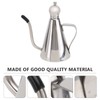 HEMOTON Olive Oil Jug Stainless Steel with Removable Lid (350