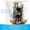 Brookstone 360° Spin Cosmetic Display Case for Vanity, Store Brushes,
