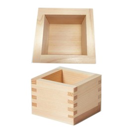 JapanBargain 2729, Japanese Wooden Masu Sake Cup Hinoki Wood, Fuku-Happiness Engraved, Made in Japan, 4 oz, 12-Pack