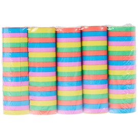 Boland 76050 Streamers, 5 Colours, Length 400 cm, Flame Retardant, Multicoloured, Carnival, Birthday, Decoration, Disco, Children's Birthday, Nursery, Garden Party, Theme Party, Pack of 5