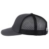Lids Blank Slam Dunk Trucker Adjustable Snapback Hat, Charcoal/Black, One