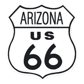 Desperate Enterprises Arizona US Route 66 Tin Sign - Nostalgic Vintage Metal Wall Décor - Made in USA