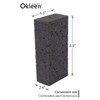 Okleen Big Sponge. Made in Europe. 6 Pack, Black. 8.9x4.3x2.4
