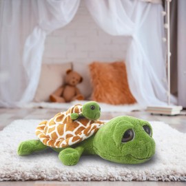 The Petting Zoo Mom and Baby Sea Turtle Stuffed Animal, Gifts for Kids, Pocketz Ocean Animals, Sea Turtle Plush Toy 12 inches
