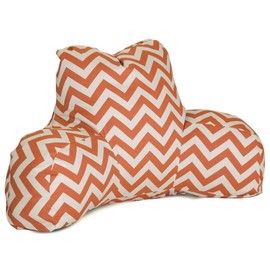 Majestic Home Goods Chevron Reading Pillow, Burnt Orange