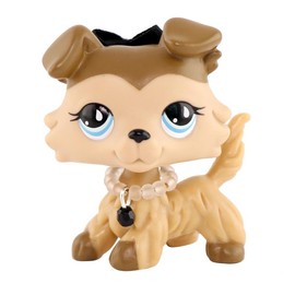 Miniature Cat and Dog Puppy Kitten Fox Figures Pet compitable with LPS Collection:_collie 1262_color
