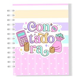 Agenda 2026 Mod Contadora Kawai Personalizada Y Stickers