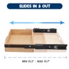 Infankey Under Desk Drawer, Upgrade Wood Under Desk Mounted Sliding