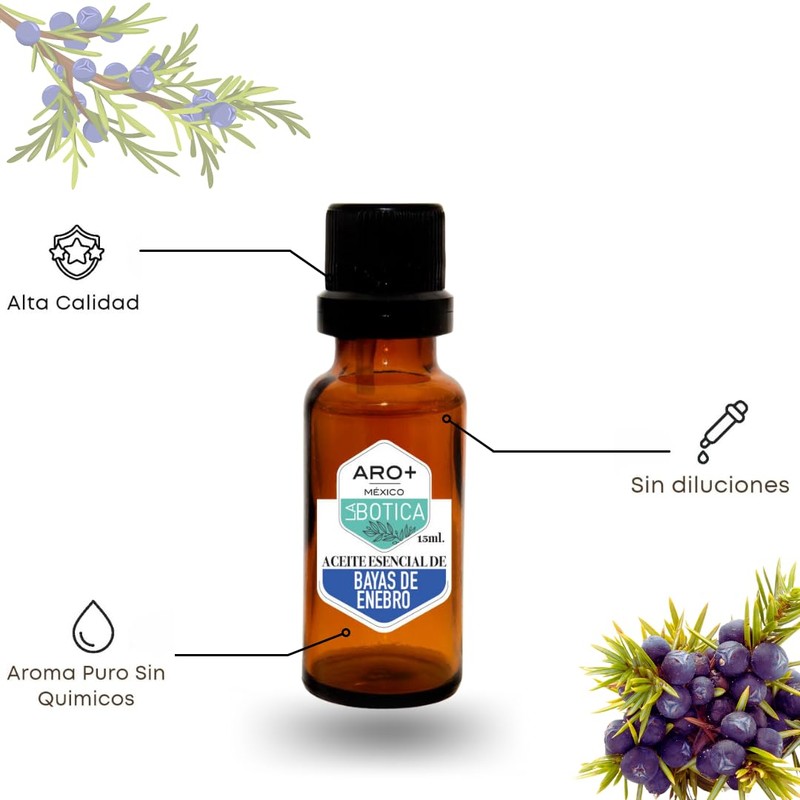 Aceite Esencial de Bayas De Enebro Natural Puro Aromaterapia