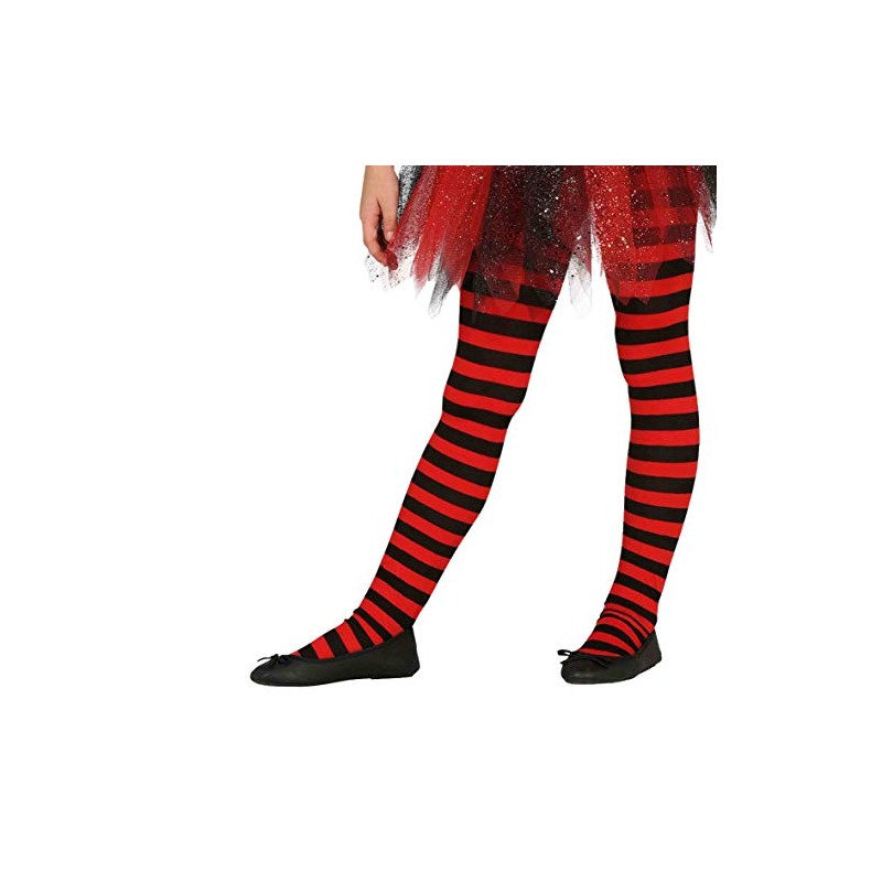 Guirca 17218 black red fish net stockings