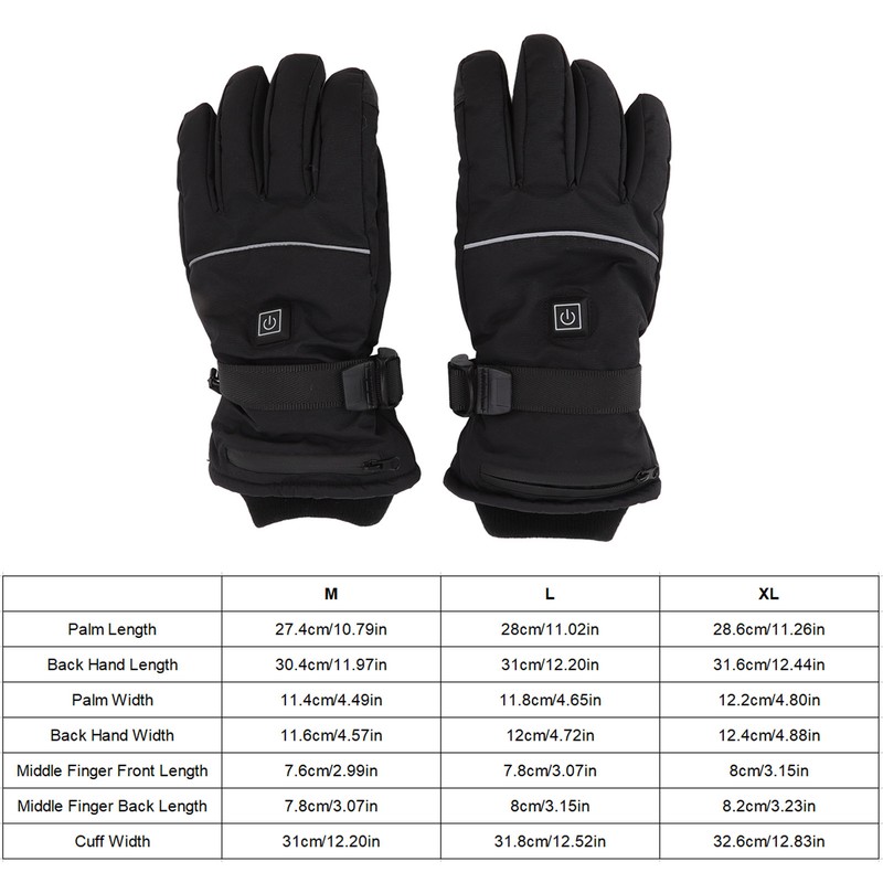 Heated Gloves 3 Heating Level Electric Gloves for Men Women