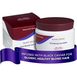 Black Caviar Blonde Hair Mask - Intensive Moisturizing Treatment for blonde, bleached, or Color Treated Hair - Special Antistatic Formula,SLS/Salt Free 500ML