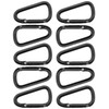 OUTDOOR SAXX® - 10 x Aluminium Carabiners, Mini Carabiner Hooks