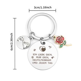 Gifts for Girlfriend, Keyring Girlfriend, Valentine's Day Gifts for Her Christmas Gifts for Girlfriend Birthday Gift Anniversary Gift for Him Partner Gifts Keychain Lovers 23, lover23