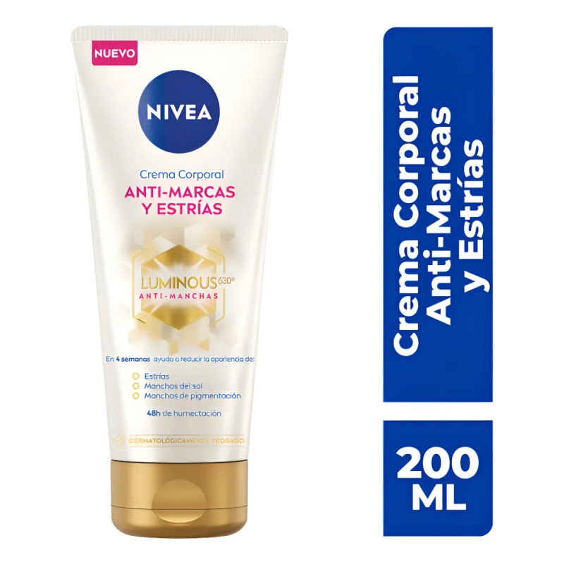 Nivea Crema Corporal Luminous630 Anti-estrías 200 Ml Neutra