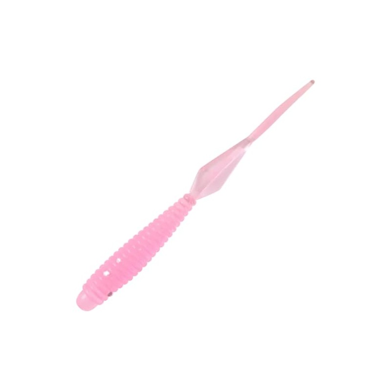 HARIMITSU Worm Booty Shake 2.5" UV Clear Pink #06 MBW05