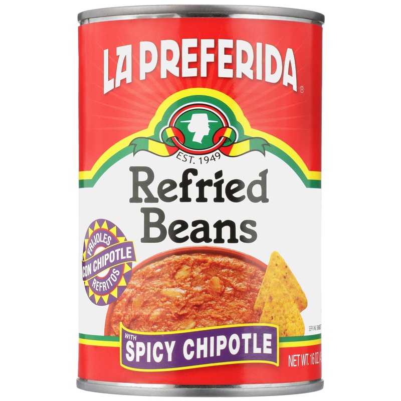 La Preferida Chipotle Refried Beans (Smoky, Spicy Beans Made with