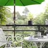 Fonyet Parasol Holder Balcony Railing Adjustable Parasol Holder Attachment Balcony