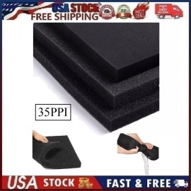 SHUNTING 35PPI Aquarium Bio Filter Media Pad Filter Sponge Cut-to-Size 19.6"x19.6"x1.