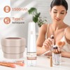Portable Electric Makeup Brush Cleaner Machine with Foldable Silicone Cleaning
