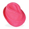 KarnevalsTeufel Sequin Hat Neon Party Hat in 3 (Pink)