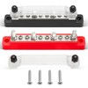 RED WOLF 150A 12V Bus Bar with Cover, 4 x
