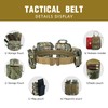 YAKEDA Tactical Battle Belts 8-in-1 Molle Hunting Belt Fishing Game
