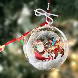 BOX CANDIY Totally Santa Toy Make Your Own Santa Sleigh Christmas Ornament Craft Set in Box