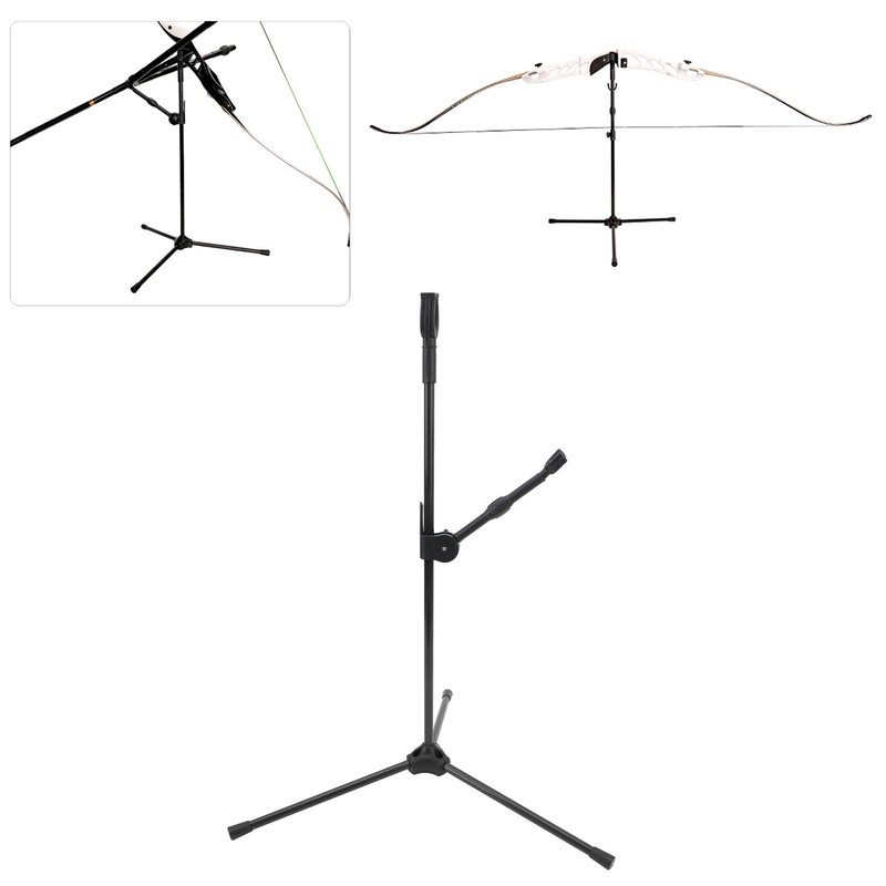 Folding Archery Bow Stand Fiber Glass Multi Directional Adjustable Bow