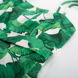 Belle Poque Hawaiian Dresses for Women Summer Beach Floral Dress Casual Vacation Dress 2024 Trendy Green S