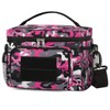 GzLeyigou Insulated Tactical Lunch Bag, Abstract Camouflage Large Lunch Box