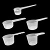 Pack of 5 Measuring Spoons, Dosing Spoons Transparent with Scale