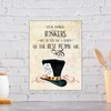 MAD HATTER BONKERS Retro Metal Sign 267mm x 200mm