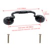 Pastlla 4Pcs Antique Bronze Black Cabinet Pull Handles Bail Handle