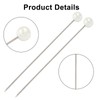 Coufce 100 pcs Corsage Boutonniere Pins, Round Head Straight Pins