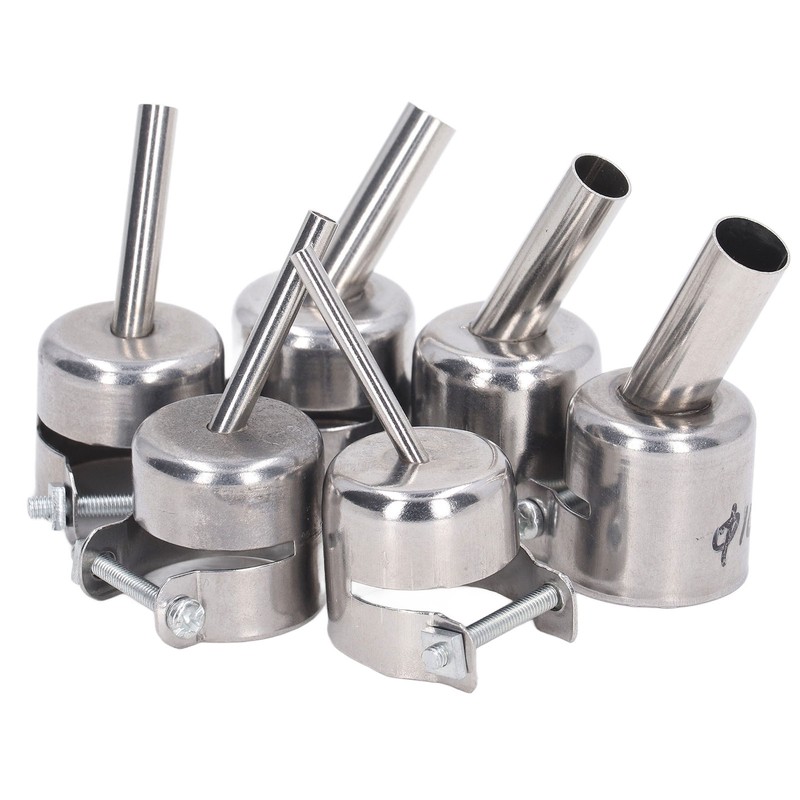6Pcs 850 Heat Gun Nozzle Kit Aluminum Alloy 3 4