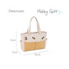 Hobby Gift Craft Bag, Bee-Applique, 13 x 36 x 31cm