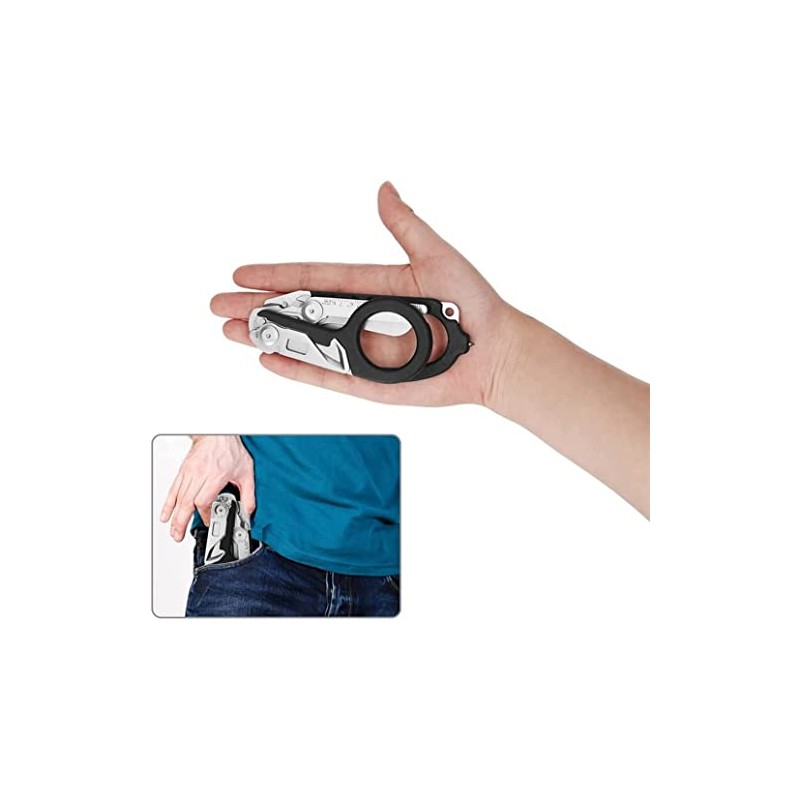 Elegital Emergency Response Shears,Stainless Steel Foldable Scissors Pliers for Outdoor