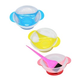 TOVINANNA Thick Suction Cup Hair Dyeing Bowl with Salon Hair Dye Brush for Easy Application and Cleaning Stable Design for Professional Stylists