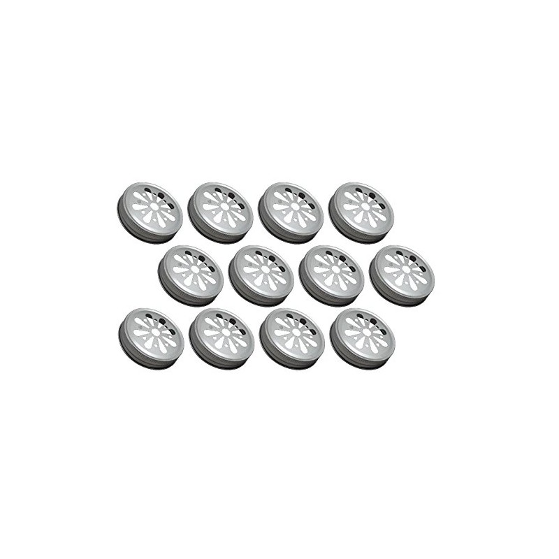Sunshine Mason Co. Daisy Flower Cut Mason Jar Lids 12