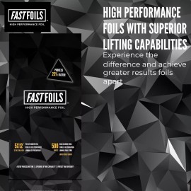 FASTFOILS 5"x12" Inches Pre Cut Foils - 500 Sheets
